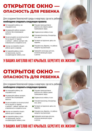 Памятка для взрослых по профилактике выпадения детей из открытого окна Памятка для взрослых по профилактике выпадения детей из открытого окна.